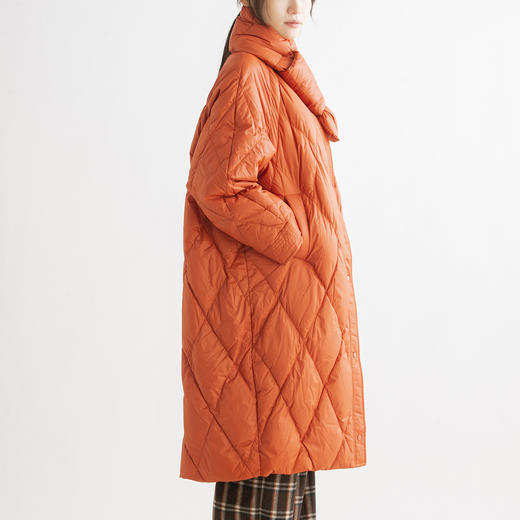 和服领格纹羽绒服224SY238 商品图2