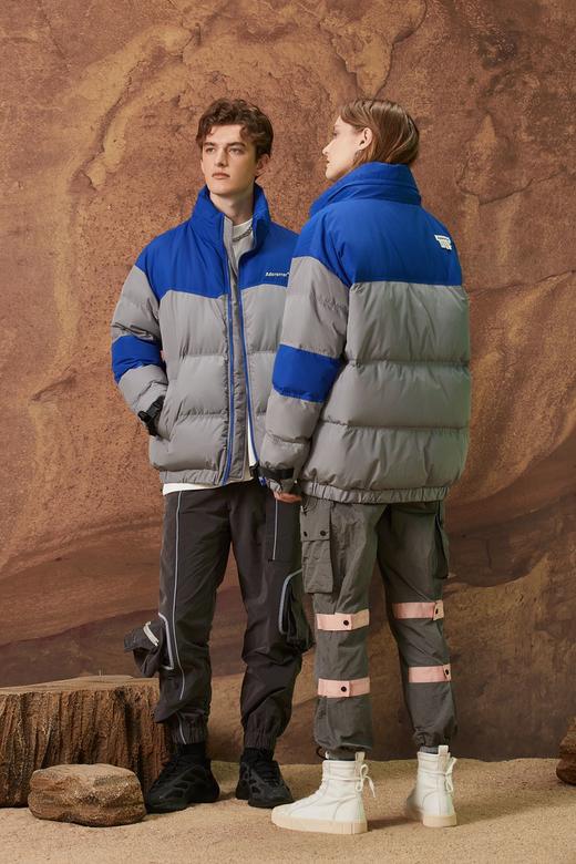 韩国潮牌ADER ERROR 秋冬白鸭绒拼色羽绒服 8801 商品图3