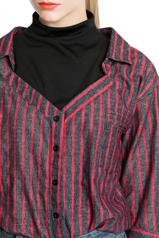 AVA 假两件条纹上衣 3831 商品图4