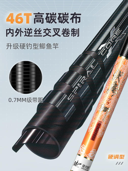 佳钓尼鲫鱼竿超轻超细超硬鱼竿手杆伏魔鲫鱼杆手感王 商品图2