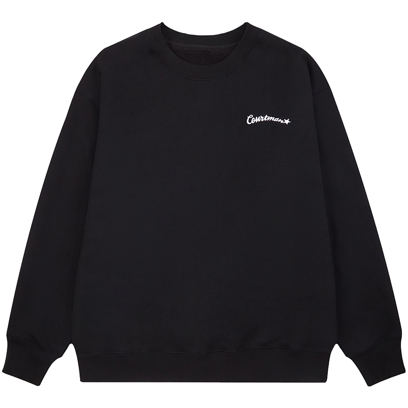 野球帝摇粒绒卫衣圆领2022秋冬新款加厚男女休闲运动宽松美式简约