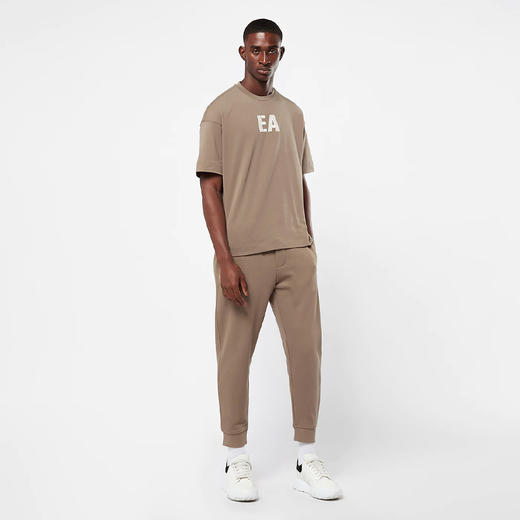 EMPORIO ARMANI 阿玛尼 男士棉质字母刺绣徽标休闲运动裤 卡其色 6L1P95 1JWPZ 0137 商品图3