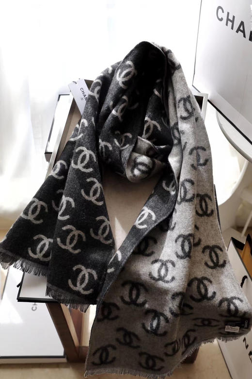 chanel专柜爆款围巾-灰色 商品图6