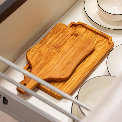 詹厨橄榄木整木餐具 | 意大利进口橄榄木 原生整木无拼接 高密度无胶水 切菜砧板菜盘水果托盘多用 商品图9
