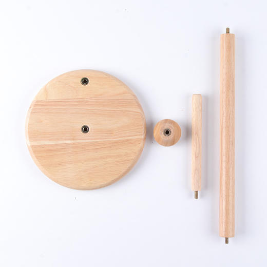 达乐丰橡胶木厨房纸巾架 立式卷纸架子收纳架 商品图3