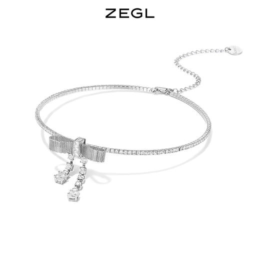 ZEGL蝴蝶结项链女小众设计感高级2022年新款choker项圈颈链锁骨链 商品图2