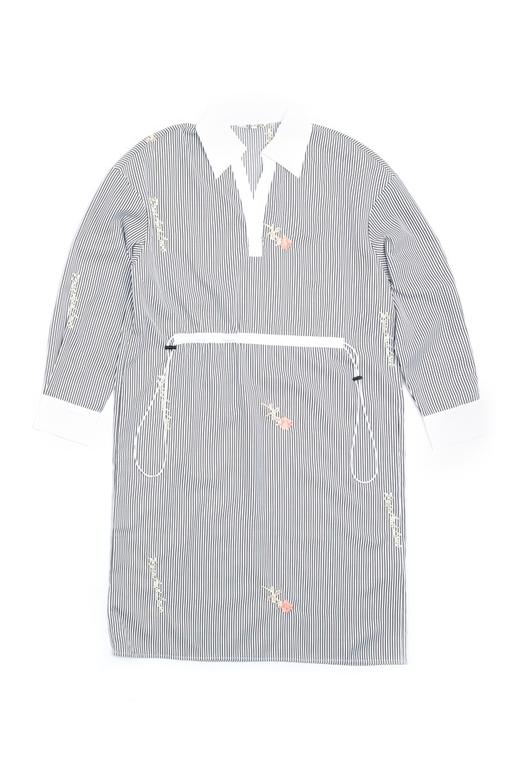 EMC亿美丞 条纹绣花连衣裙 3865 商品图4