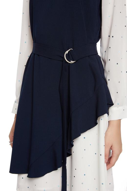 OSA欧莎 不规则束腰两件式连衣裙 6585 商品图2