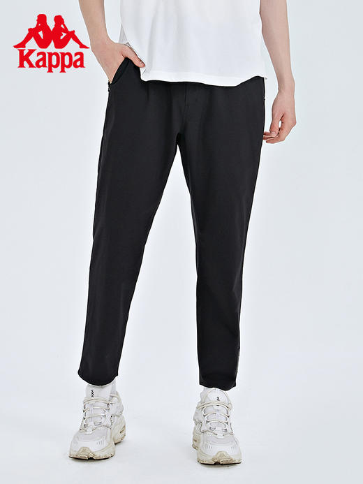Kappa卡帕九分裤2022新款男运动裤梭织长裤休闲小脚卫裤K0C52CJ01 商品图0