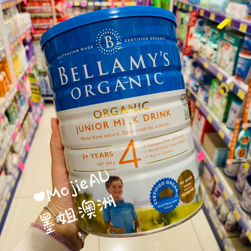 Bellamy贝拉米有机天然婴儿奶粉900g四段（3岁+）