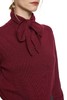 LNNNS 领口系带酒红色毛衫 8123 商品缩略图2