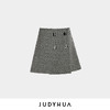 JUDYHUA 黑白格纹装饰扣半裙 商品缩略图3