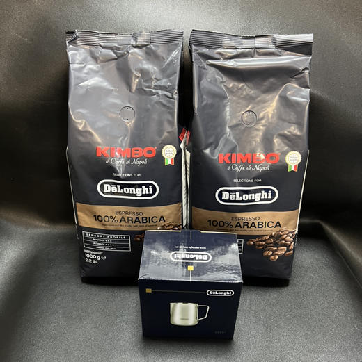 意大利进口Delonghi德龙 KIMBO金堡阿拉比卡意式浓缩咖啡豆（1000g）X2一共两包 保质期至2026年3月28日  送德龙拉花杯 商品图4