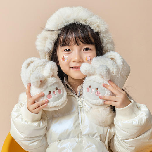 【温暖舒适 “足”够呵护】儿童棉鞋女童冬季保暖室内宝宝棉拖鞋男童包跟防滑小孩毛毛鞋 商品图1