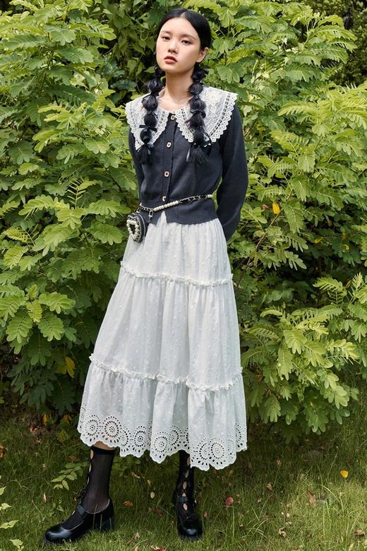 WESTLINK/西遇 小众娃娃领气质开衫外套 15143 商品图1