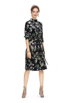 SUMMER & SAGE 印花收腰连衣裙 4725