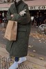 Kai & Kiera 军绿色夹棉大衣 14989 商品缩略图0