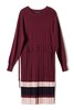 DOTACOKO 酒红色收腰针织连衣裙 7905 商品缩略图4