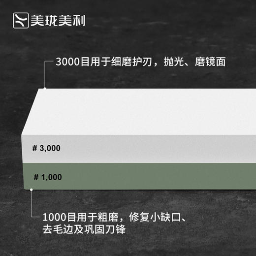 【清仓特惠4.5折】美珑美利 匠心系列双面磨刀石 商品图2