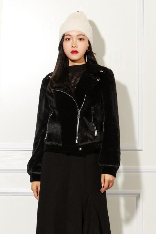 Kai & Kiera 黑色夹克毛绒外套 10965 商品图0
