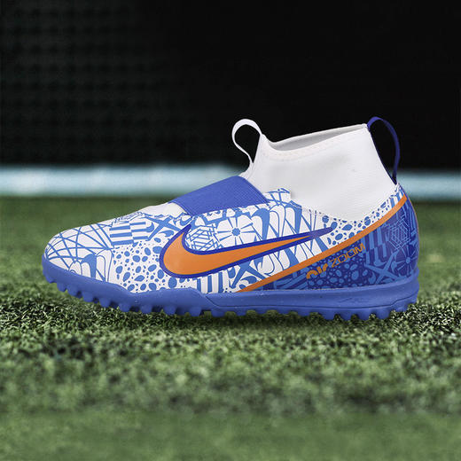 NIKE/耐克 Nike. Jr. Mercurial Zoom Superfly 9 Academy CR7 TF 刺客15 高帮中端TF足球鞋 CR7配色 大童款 商品图4