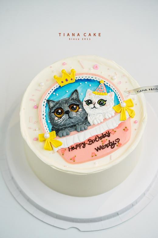 【手绘定制】2只猫咪手绘 商品图0