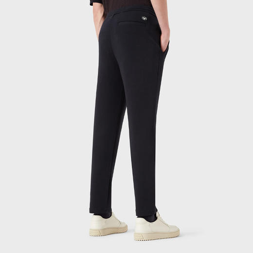 【二】EMPORIO ARMANI 阿玛尼 男士棉质徽标贴花休闲运动裤 深蓝色 8N1PD8 1JHSZ 0920 商品图2