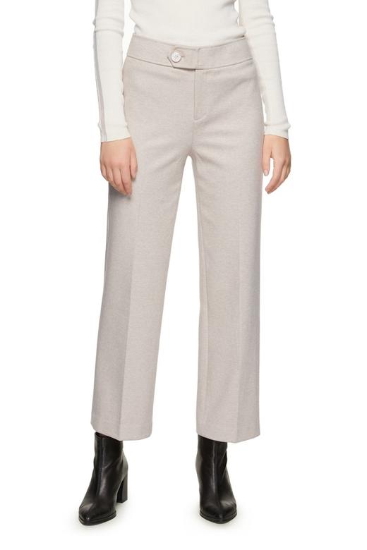 OSA欧莎 米色百搭高腰长裤 8486 商品图0