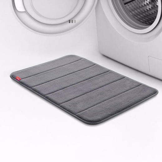 【6F】利快 地垫浴室防滑垫卫生间脚垫西班牙进口淋浴吸水地垫 灰色 商品图4