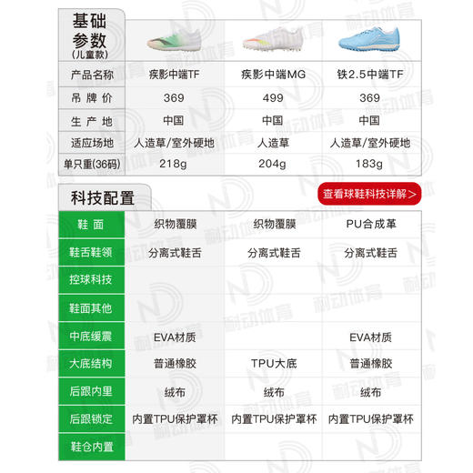 Lining/李宁 疾影青少年碎钉足球训练鞋ASTS0242 商品图1