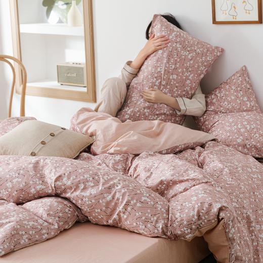 【下架】自然醒纯棉四件套夏小清新少女公主风全棉床单简约被套床上三件套ZH 商品图7