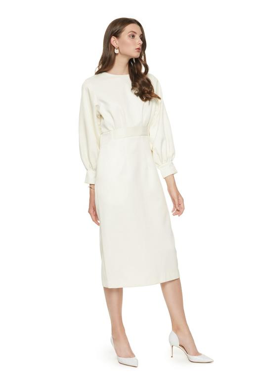 OCTAVIA 极简褶裥收腰连衣裙 7751 商品图3