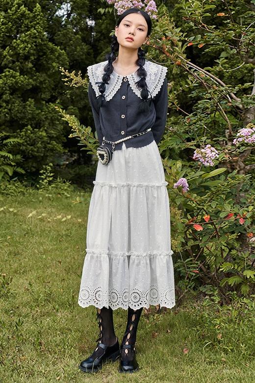 WESTLINK/西遇 小众娃娃领气质开衫外套 15143 商品图3