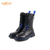 【春节不打烊】Safiya/索菲娅 潮酷设计感2022冬季新款小众撞色系带厚底马丁靴 SF24116055 商品缩略图9