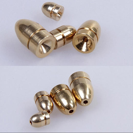 正品拓钓弹头子弹铜倒钓铜坠 商品图2