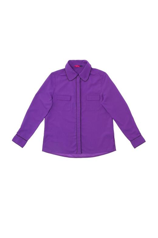 AVA 紫色镶边缎面上衣 4709 商品图4