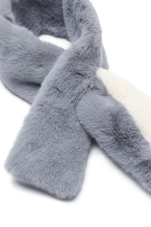 SUMMER & SAGE 几何拼色短毛围巾 8427 商品图1