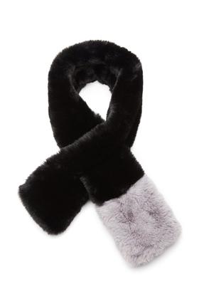 OCTAVIA 拼色短毛围巾 5827