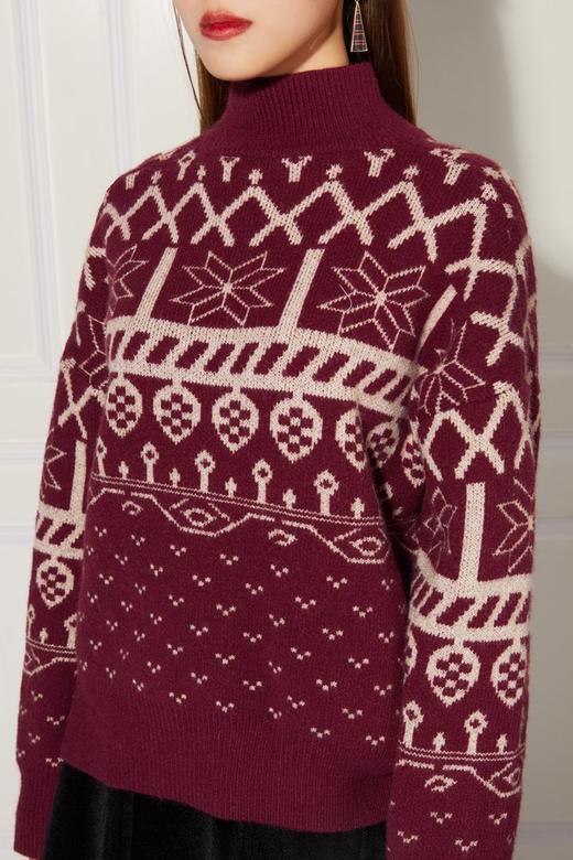 amadella 酒红色针织上衣 10656 商品图2