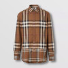 BURBERRY 巴宝莉 男士对比感格纹棉质长袖衬衫 格子 8058579 A9011 商品缩略图0