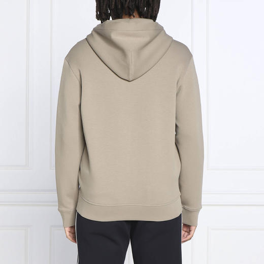 EMPORIO ARMANI 阿玛尼 男士棉质徽标刺绣拉链连帽卫衣 卡其色 8N1MFF 1JHSZ 0137 商品图1