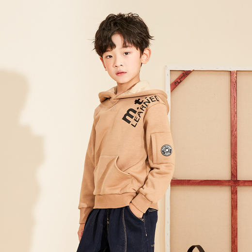 【童装连帽加绒卫衣】秋冬新品男宝内里加绒保暖袋鼠袋外套 商品图5