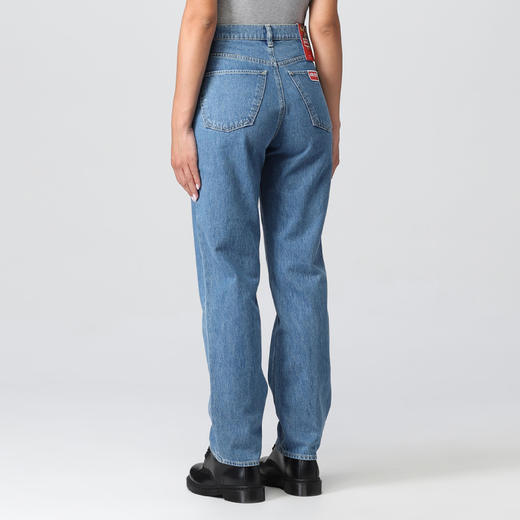 KENZO 高田贤三 女士棉质 KENZO PARIS 徽标休闲牛仔裤 蓝色 FC62 DP200 9IB 67 商品图1