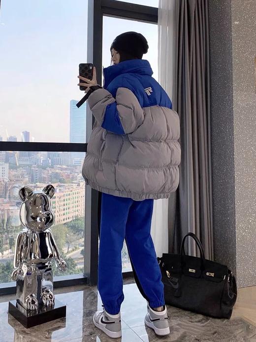 韩国潮牌ADER ERROR 秋冬白鸭绒拼色羽绒服 8801 商品图0