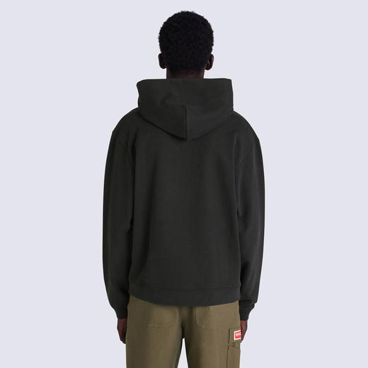 KENZO 高田贤三 男士棉质 KENZO PARIS印花 长袖连帽卫衣 黑色 FC65 SW417 4ME 99J 商品图2
