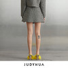 JUDYHUA 黑白格纹装饰扣半裙 商品缩略图2