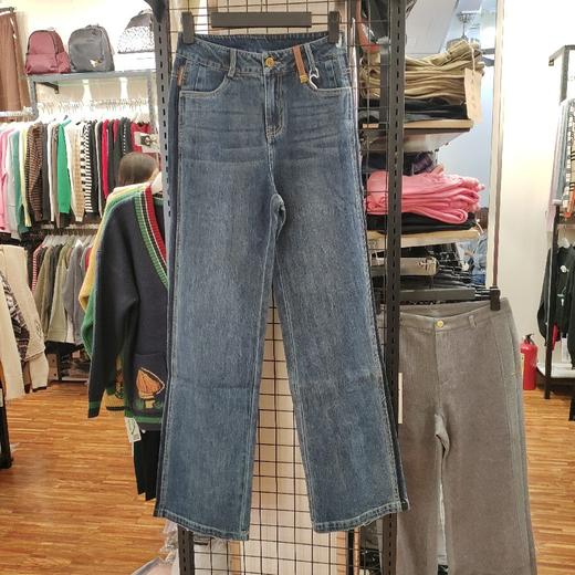 女牛仔直筒裤D218-7 商品图0