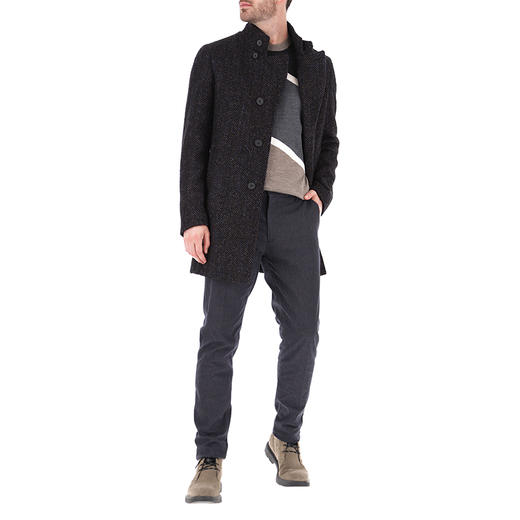 EMPORIO ARMANI 阿玛尼 男士棉质金属徽标休闲牛仔裤 深灰色 8N1P15 1NF5Z F924 商品图3