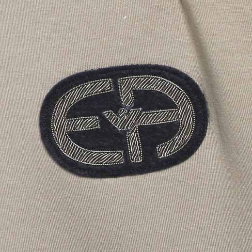 EMPORIO ARMANI 阿玛尼 男士棉质徽标刺绣休闲运动裤 卡其色 6L1P84 1JHSZ 0137 商品图2