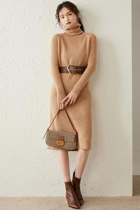 LOUIS YAO/白鹿语 修身显瘦针织连衣裙 10759